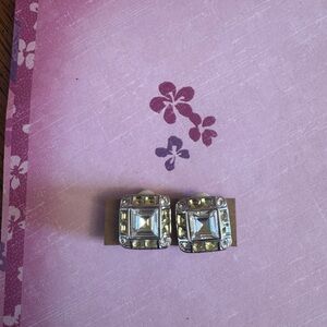 Joan Rivers Silver and Clear Crystal Earrings